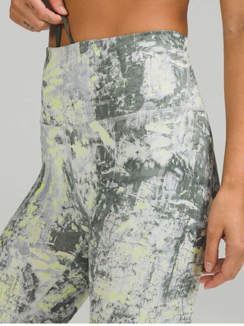 Lululemon wunder train high rise marbled leggings